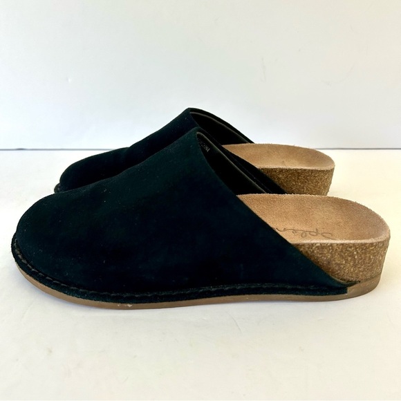 Splendid Black Suede Clog Shoe Minimalist Scandigirl Potato Casey NWOT Size 6 - Picture 6 of 10